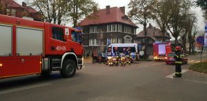 Wypadek drogowy w centrum Białogardu