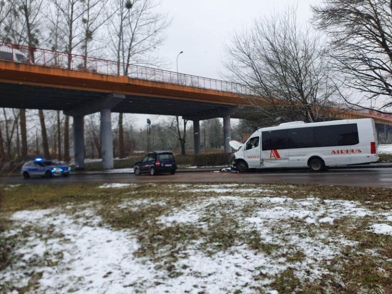 Kolizja na ul. Drzymały w Białogardzie.