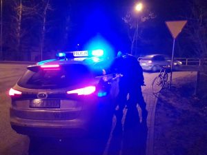 Rowerzysta wydmuchał ponad 2 promile!
