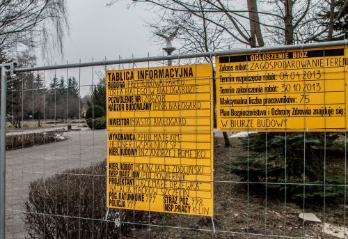 Prace w Parku Orła Białego ruszyły.