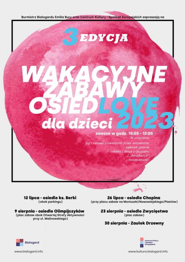 Planowane wydarzenia w Białogardzie.