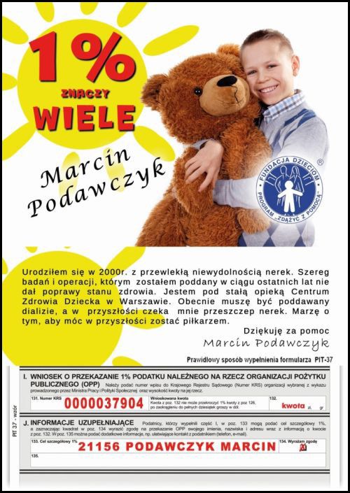 Komu przekażesz 1%