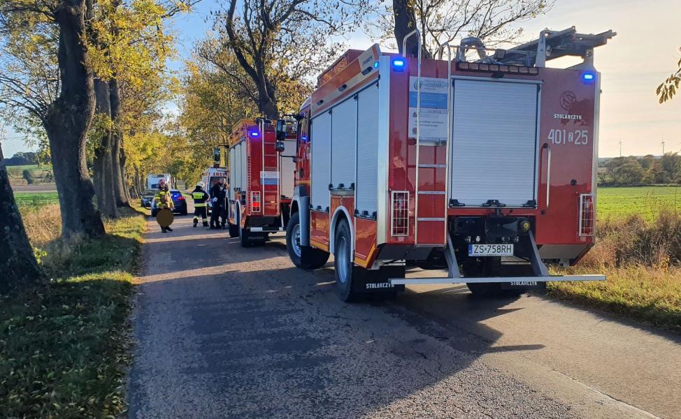 Wypadek pod Białogardem – Kierowca na podwójnym gazie