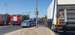 Wypadek na obwodnicy Karlina! Znów wymuszenie pierwszeństwa.