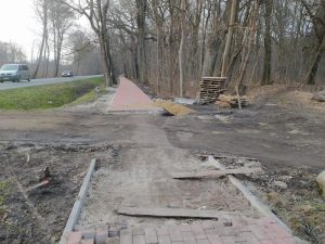 Budowa ścieżki rowerowej do Osiedla Olimpijczyków.