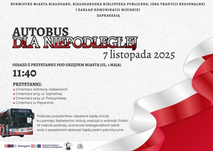 Autobus dla Niepodległej wyruszy już 7 listopada