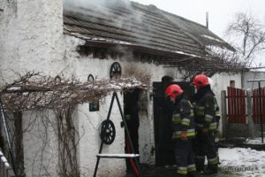 Pożar szopy w Lubiechowie