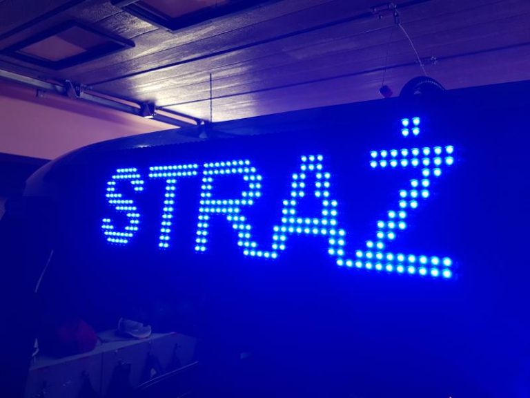 OSP Karlino testuje wyświetlacze LED Białogardzkiej firmy Ledtechnology
