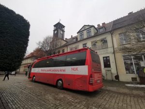 Krwiobus w Białogardzie.