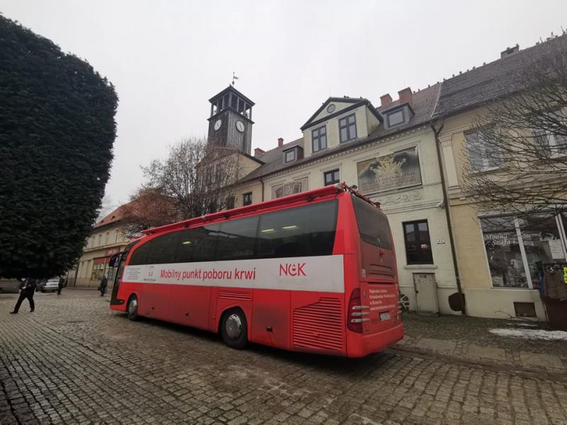 Krwiobus w Białogardzie.