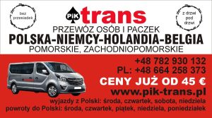 Przewóz osób i Paczek / Polska-Niemcy-Holandia-Belgia / COMFORT BUS